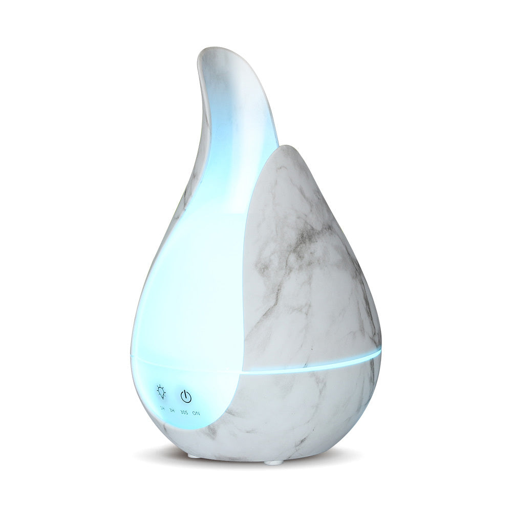 Soft Glow Wood/Marble Aroma Diffuser - Luxury Ultrasonic Humidifier