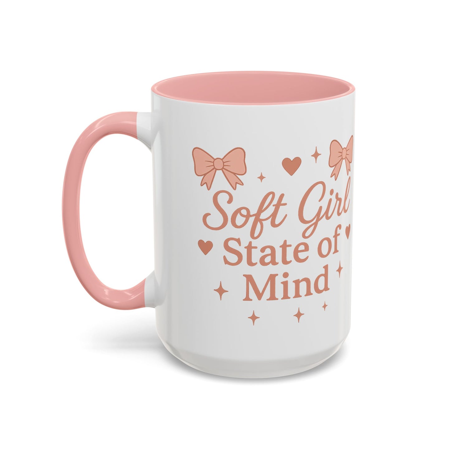 Soft Girl Coffee Mug | Cute Accent Cup, Cozy Home Decor, Girly Gift for Her, Aesthetic Drinkware for Coffee & Tea Lovers