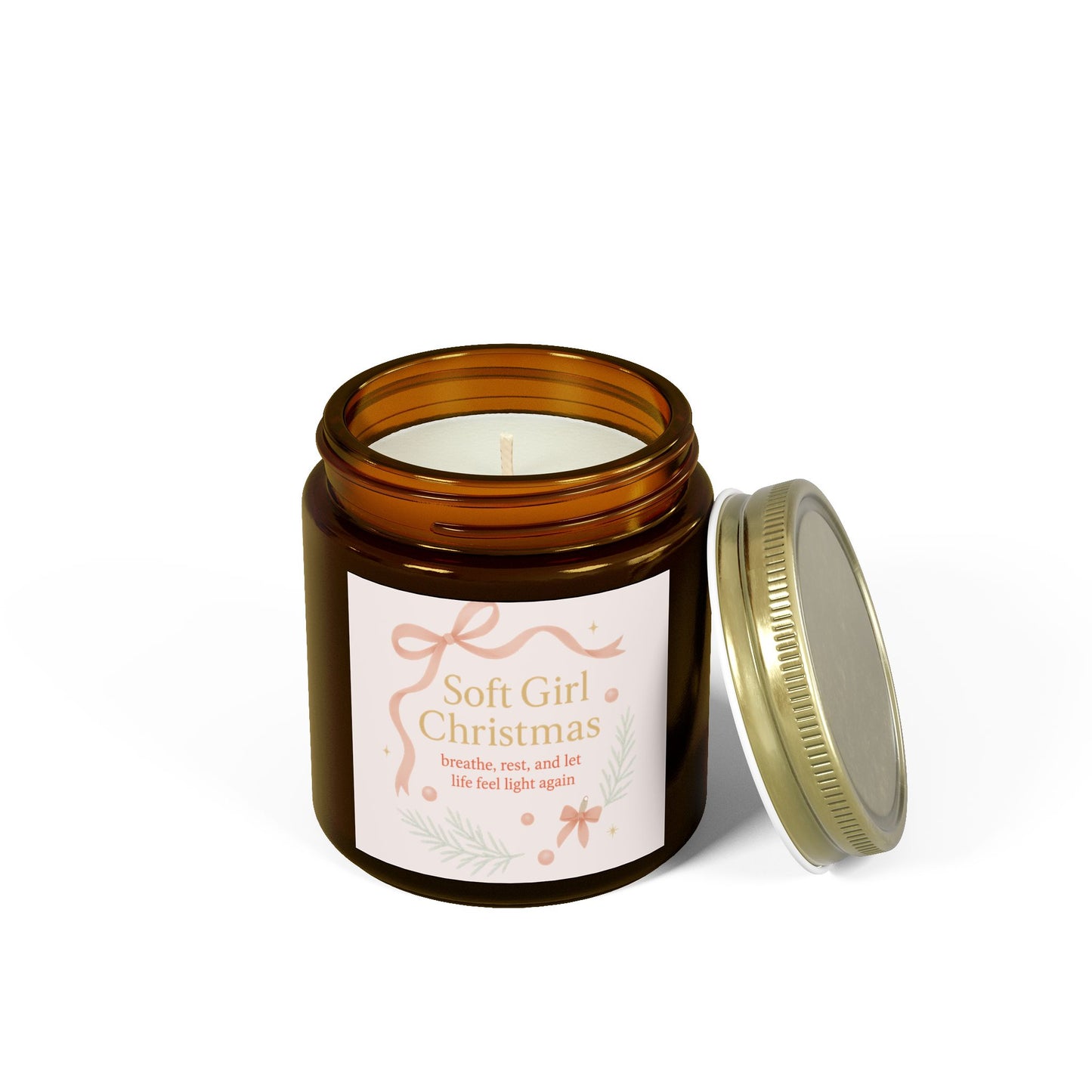 Breathe, Rest, and Let Life Feel Light Again – Soft Girl Christmas Candle