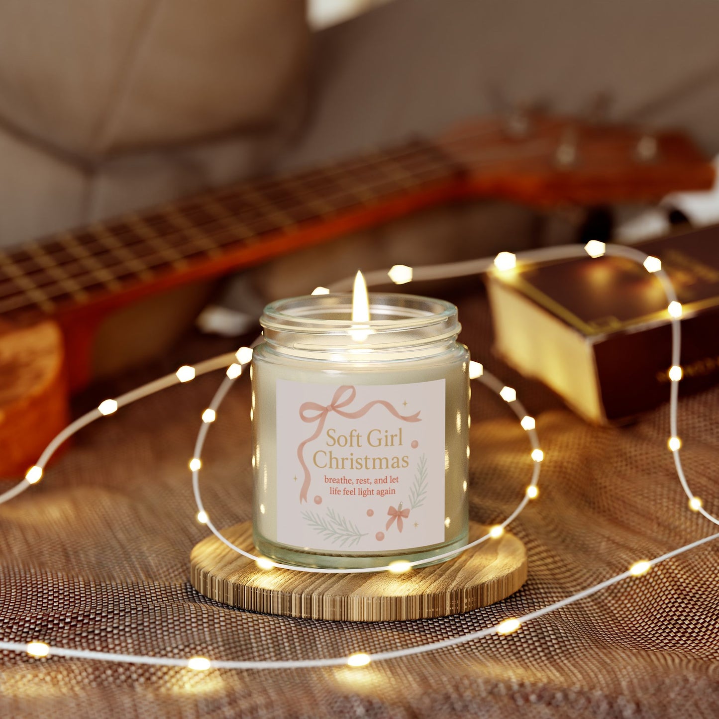 Breathe, Rest, and Let Life Feel Light Again – Soft Girl Christmas Candle