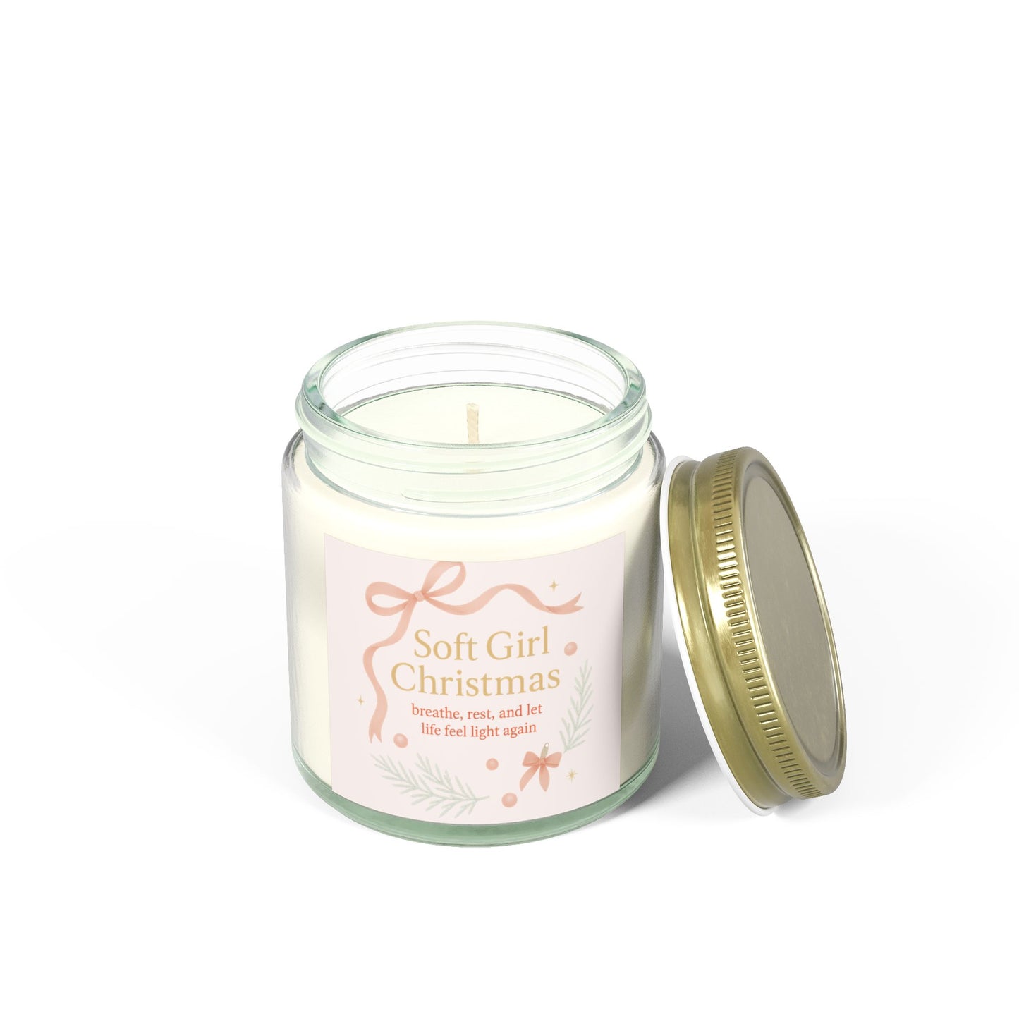Breathe, Rest, and Let Life Feel Light Again – Soft Girl Christmas Candle
