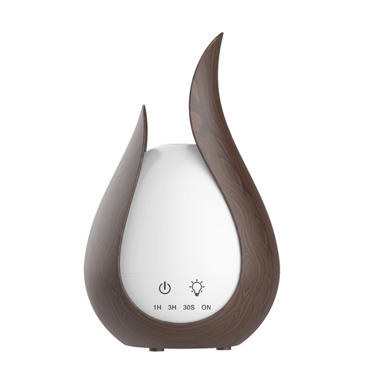 Soft Glow Wood/Marble Aroma Diffuser - Luxury Ultrasonic Humidifier