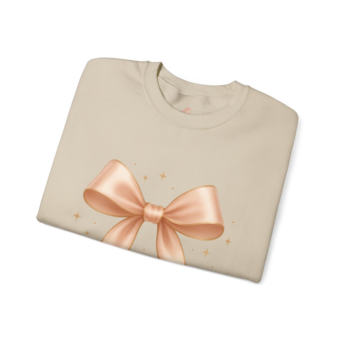Soft Girl Christmas Bow Sweatshirt – Cozy Luxe Holiday Pullover