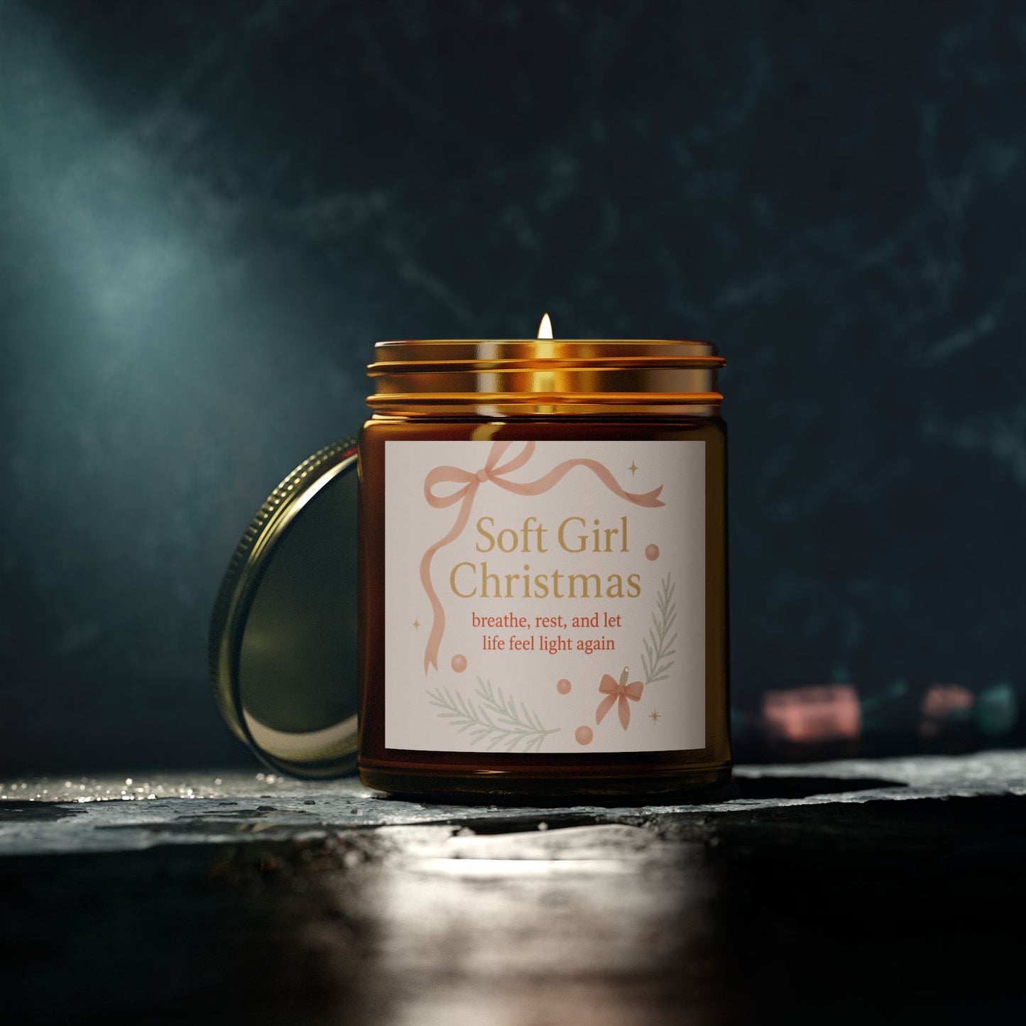Breathe, Rest, and Let Life Feel Light Again – Soft Girl Christmas Candle