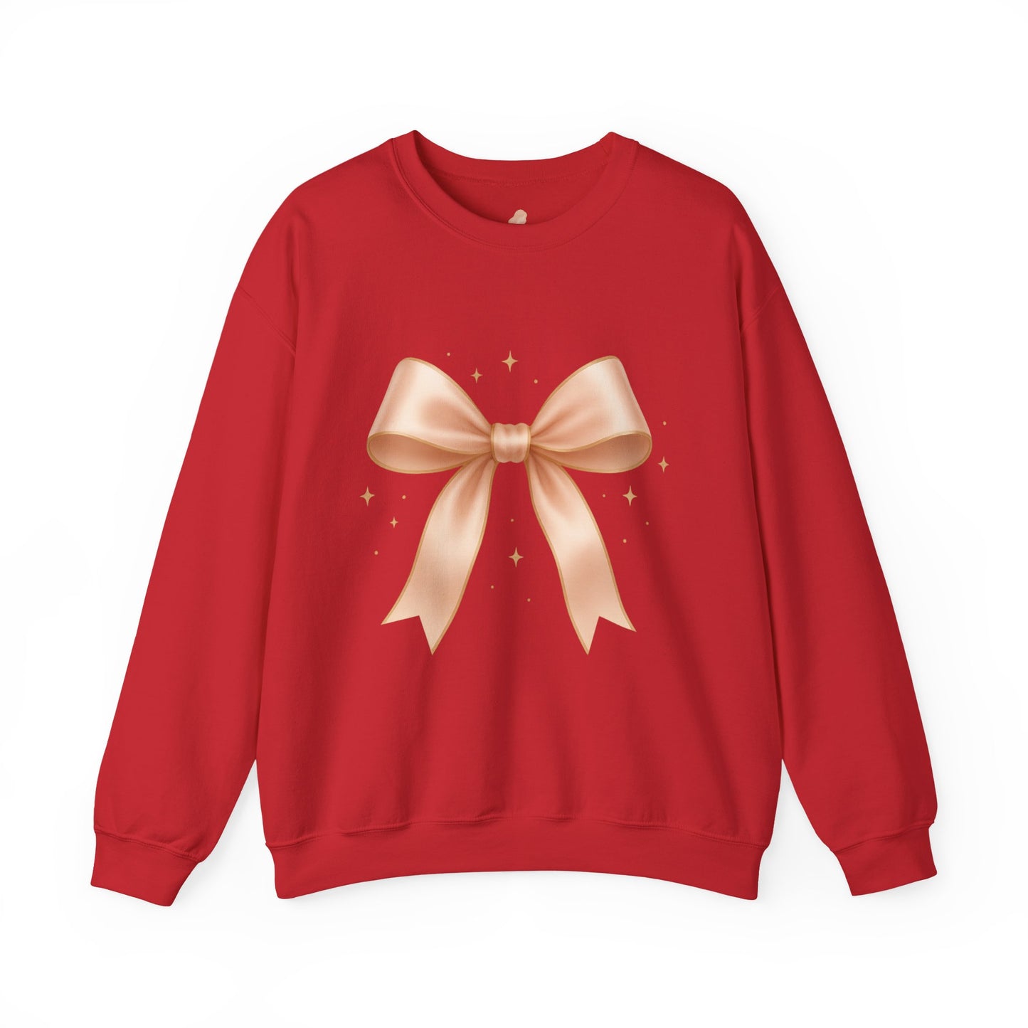 Soft Girl Christmas Bow Sweatshirt – Cozy Luxe Holiday Pullover