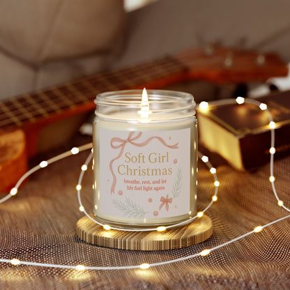 Breathe, Rest, and Let Life Feel Light Again – Soft Girl Christmas Candle