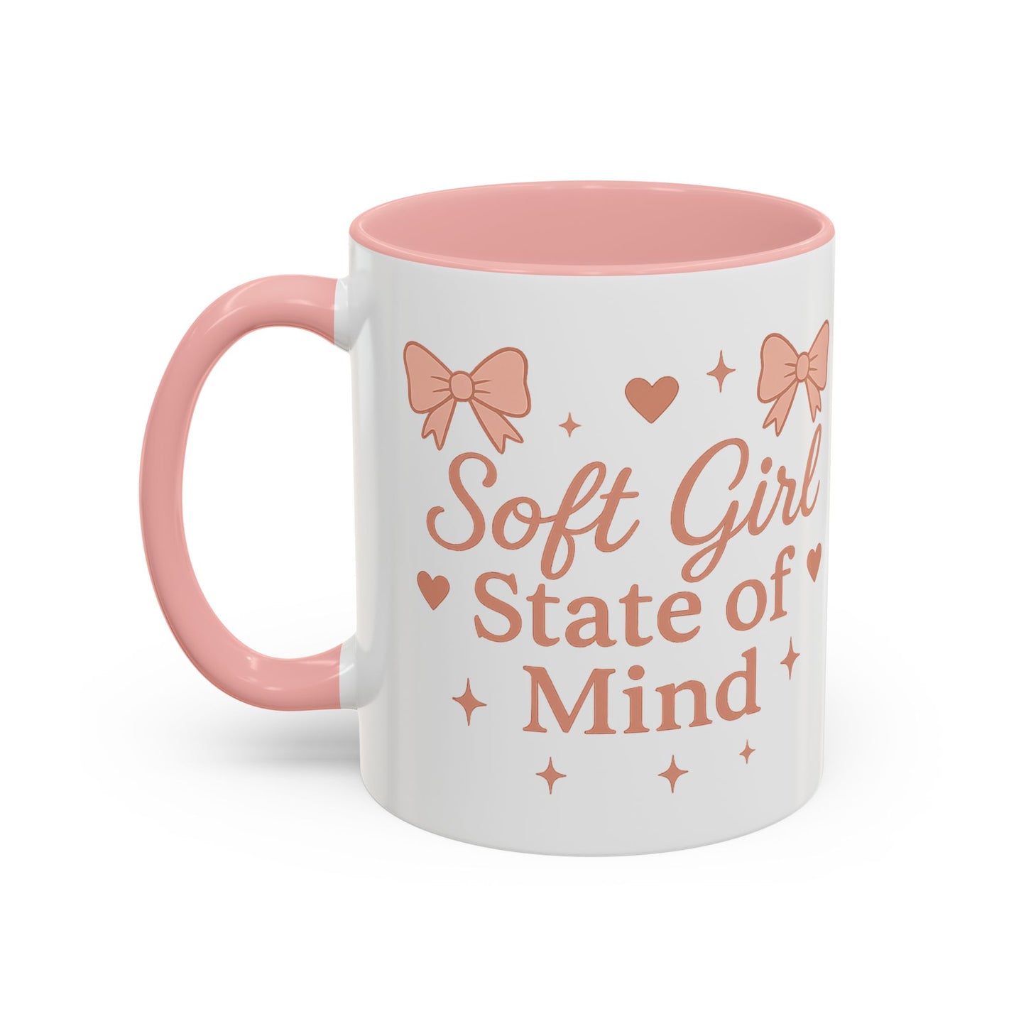 Soft Girl Coffee Mug | Cute Accent Cup, Cozy Home Decor, Girly Gift for Her, Aesthetic Drinkware for Coffee & Tea Lovers