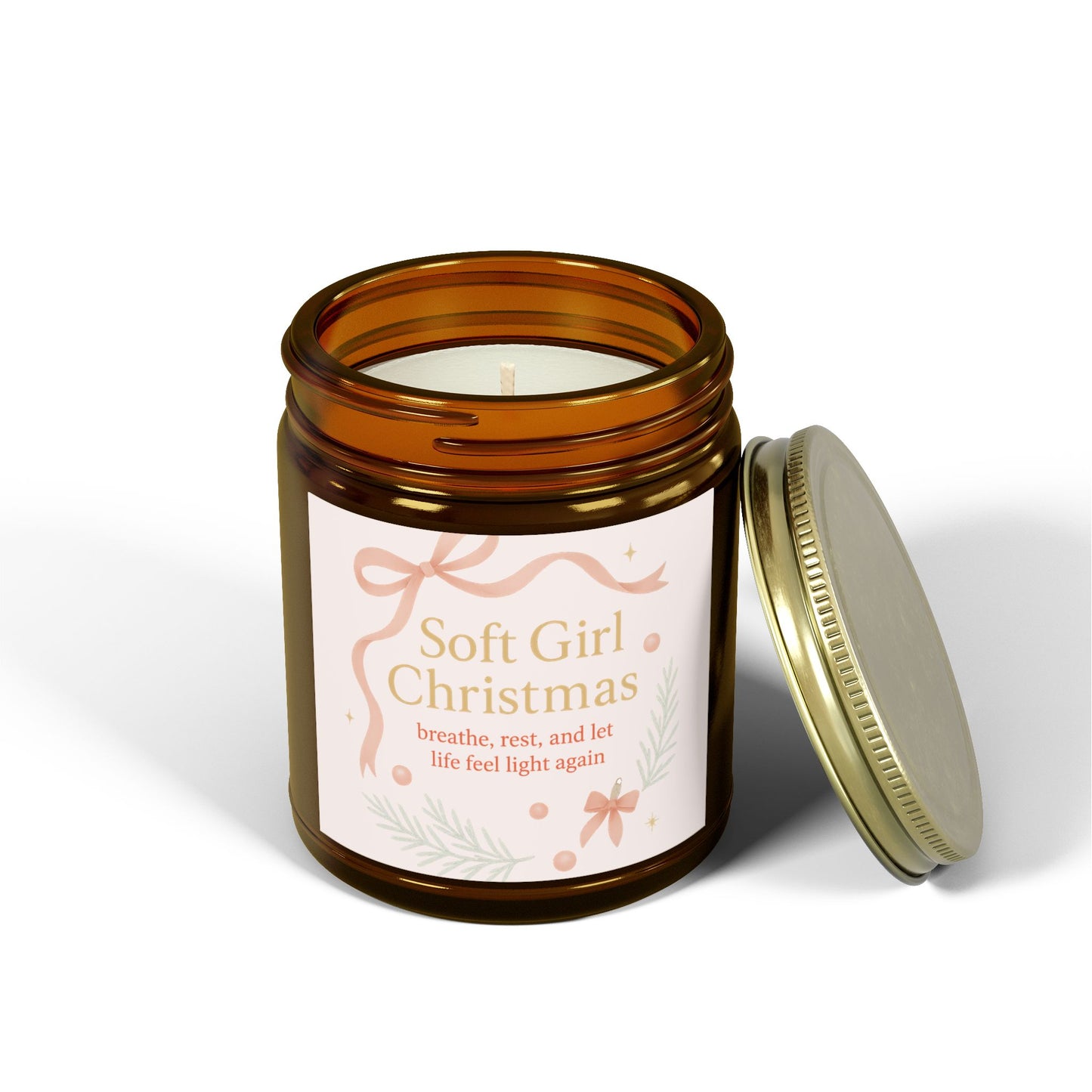 Breathe, Rest, and Let Life Feel Light Again – Soft Girl Christmas Candle