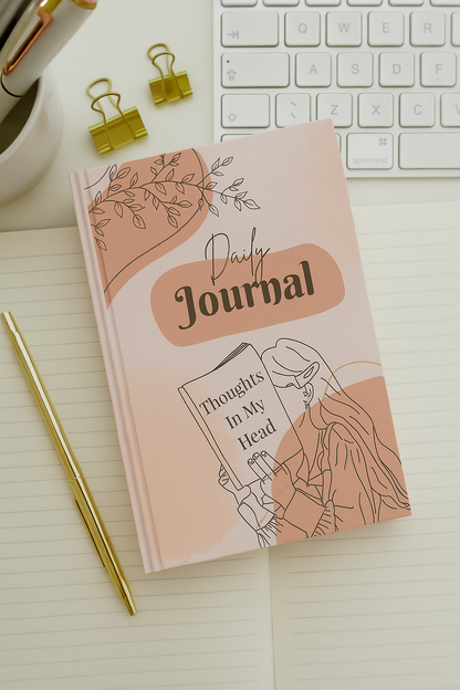 Soft Girl Daily Journal, Thought Notebook for Self-Reflection, Gift for Her, Aesthetic Planner, Inspirational Journal, Perfect for Writers