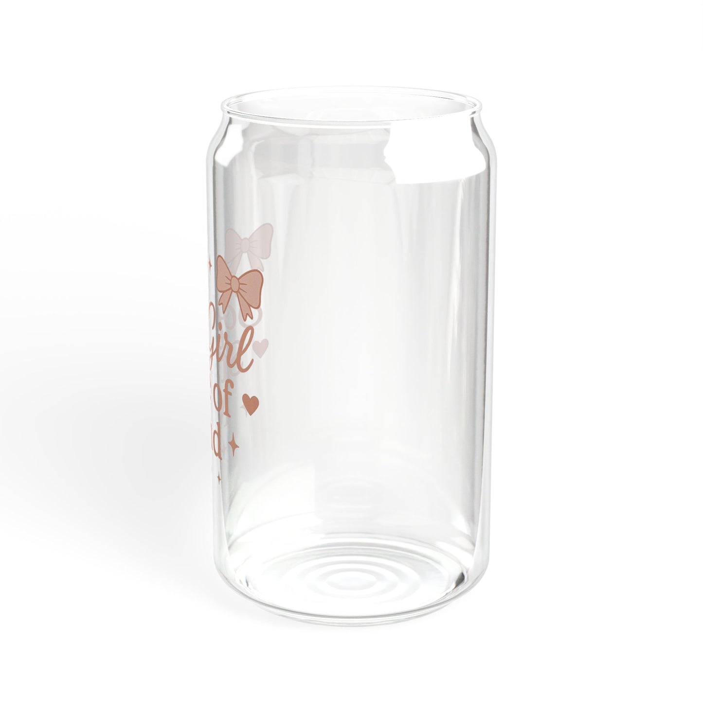 Soft Girl State of Mind Glass Cup with Bamboo Lid & Straw