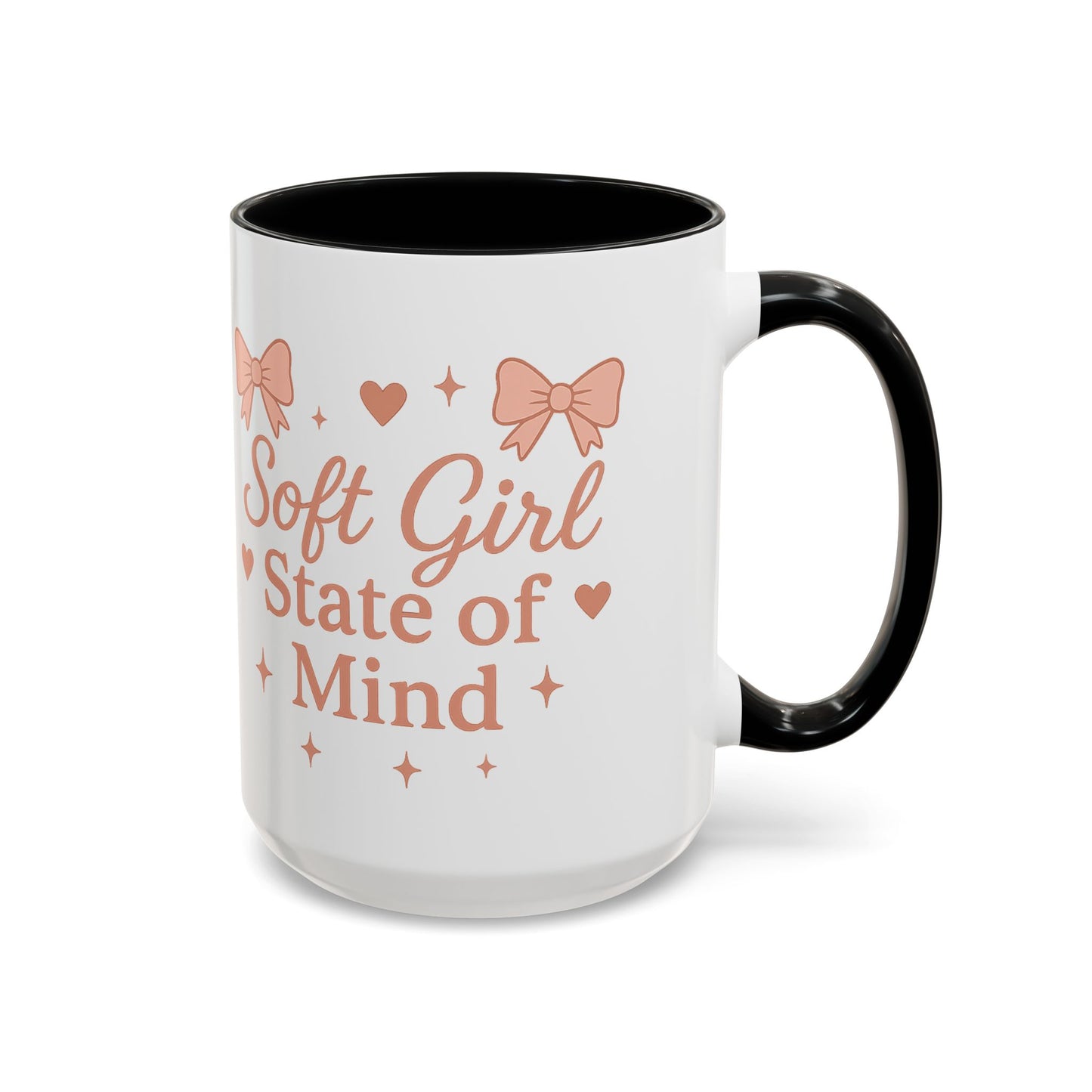 Soft Girl Coffee Mug | Cute Accent Cup, Cozy Home Decor, Girly Gift for Her, Aesthetic Drinkware for Coffee & Tea Lovers