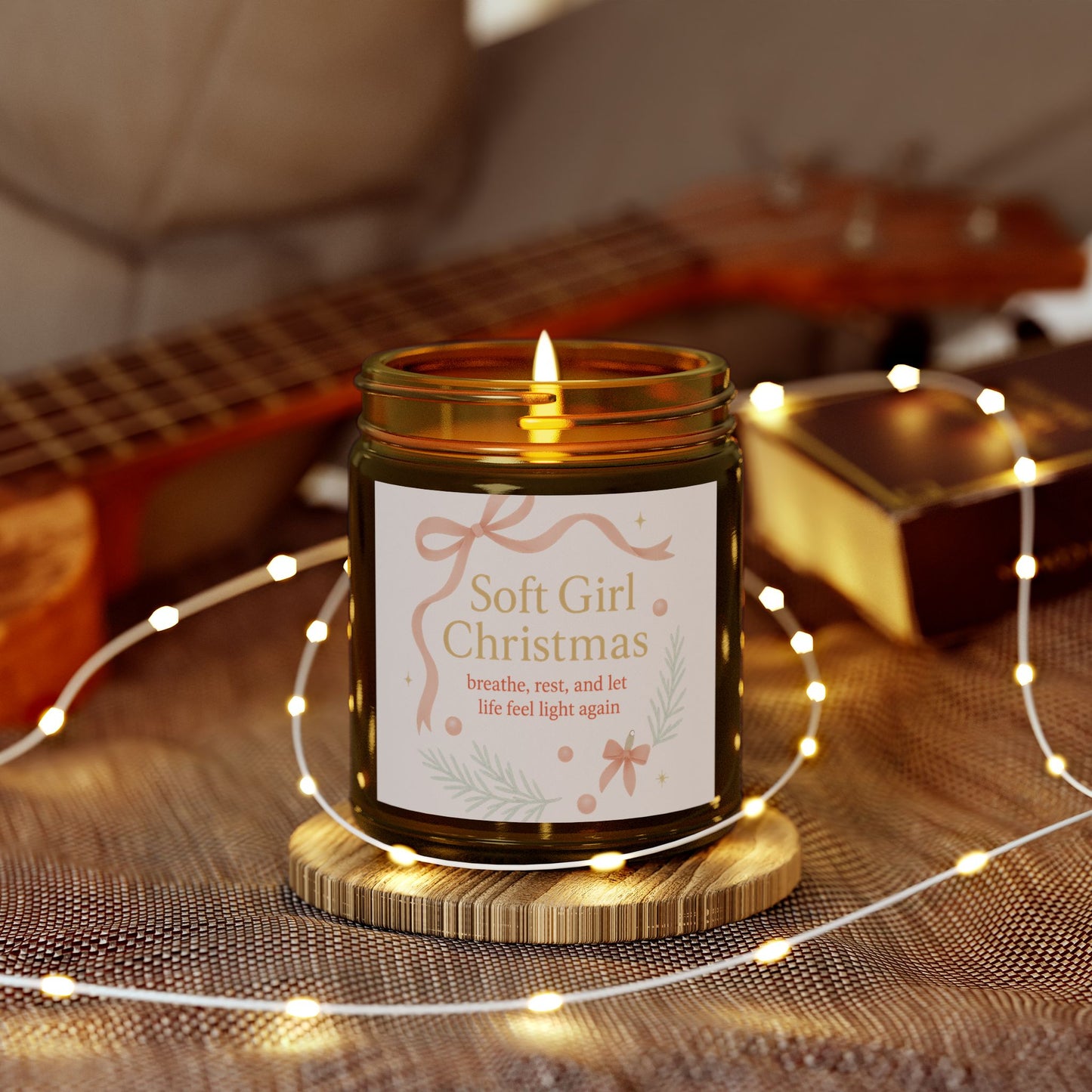 Breathe, Rest, and Let Life Feel Light Again – Soft Girl Christmas Candle