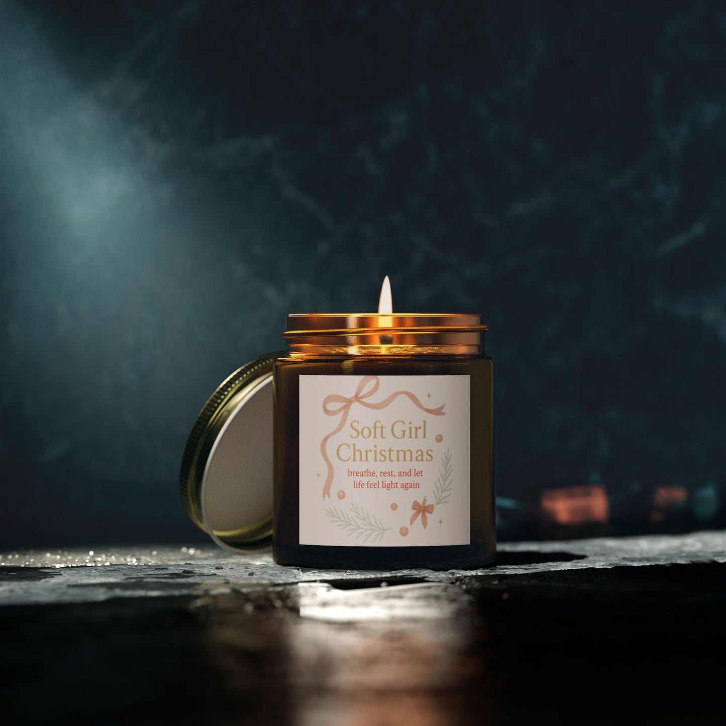Breathe, Rest, and Let Life Feel Light Again – Soft Girl Christmas Candle