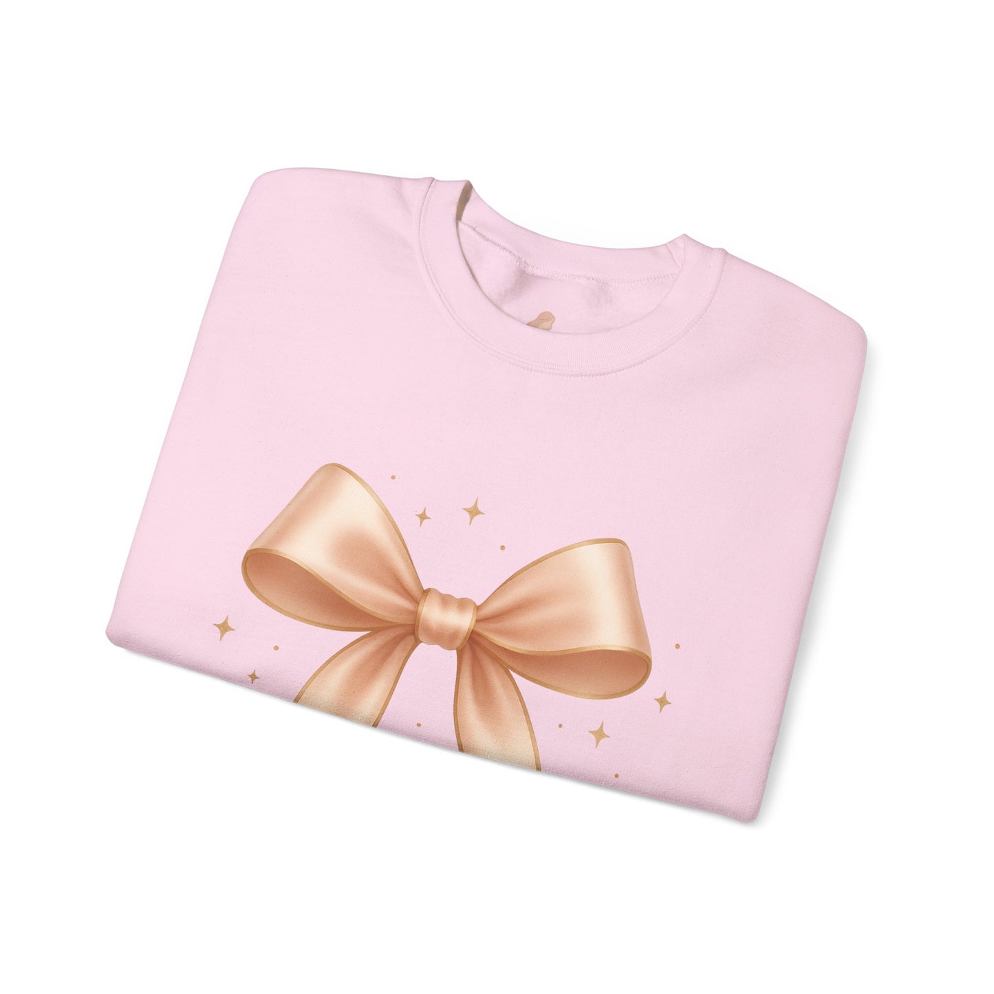 Soft Girl Christmas Bow Sweatshirt – Cozy Luxe Holiday Pullover