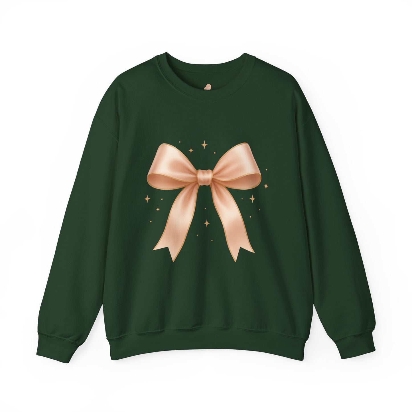 Soft Girl Christmas Bow Sweatshirt – Cozy Luxe Holiday Pullover
