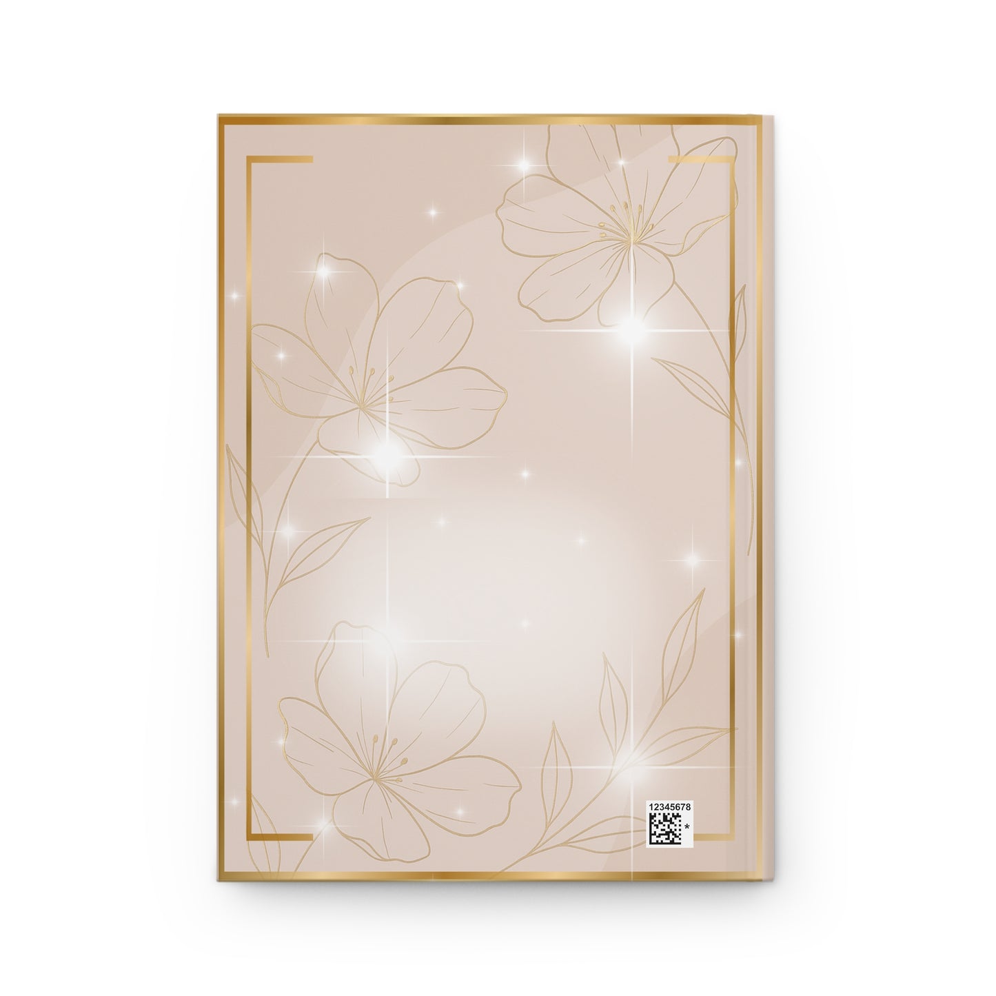 Glamorous Personalized Journal Floral Design with Sparkles | Great Gift for Birthdays and Holidays