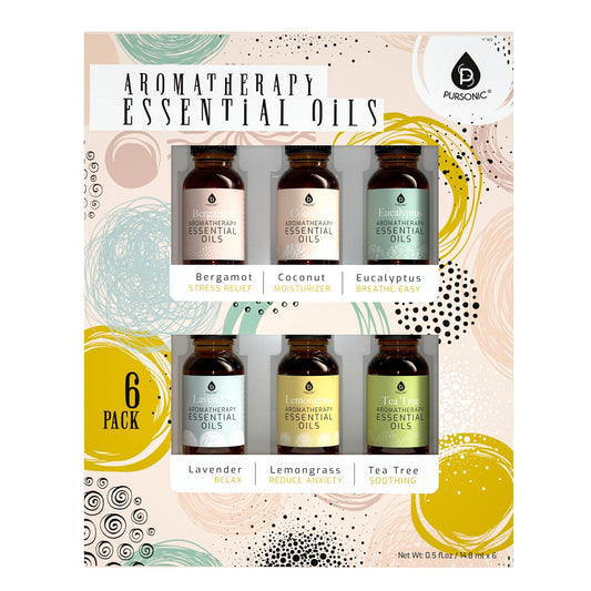 Aromatherapy Essential Oil Starter Pack (6pc)