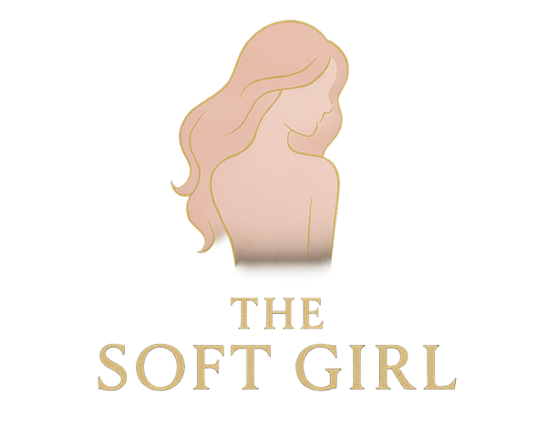 Logo of 'The Soft Girl' with a stylized silhouette of a woman on a white background.